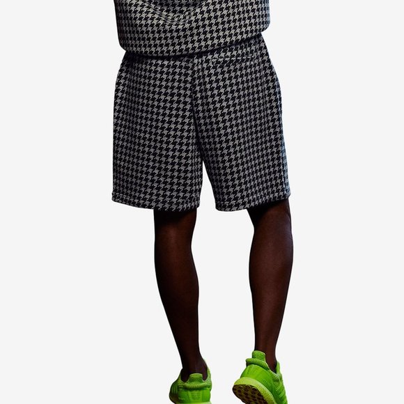 Adidas Unisex Ivy Park Grey Black Allover Print Shorts HN4528 - Picture 3 of 5